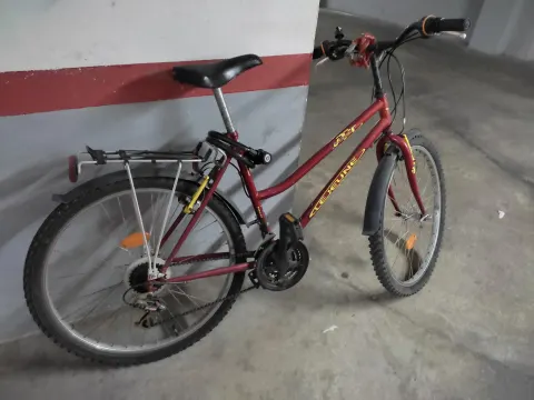 Bicicleta marca Lejeune color bordeau