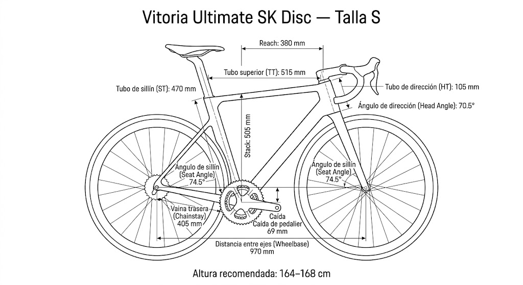 Vitoria Ultimate SK Disc (talla S) Negro